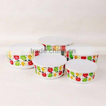 Meneed Custom Deep Food Meal Prep Container, 5pcs Nested Plastic Bowl Retractable With Decal photo-2