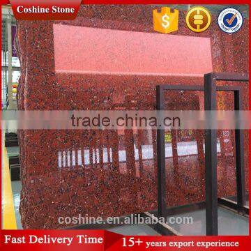 Hot Sale Hight Quality Rosso Santiago Granite Red Polished Slabs photo-6