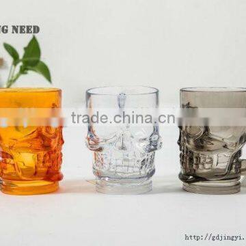 LED RBG flashing plastic acrylic skull cup mug Halloween party decorations