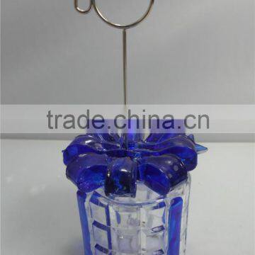 High Quality Hot Sale Acrylic Led Christmas Decor Name Card Holder With Mini Gift Box photo-6