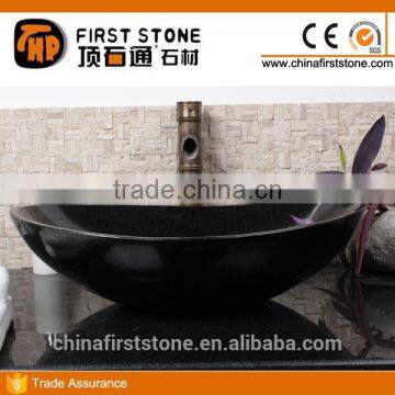 Sink 477M Black Stone Oval Shaped Wash Basin