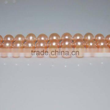 Pretty 3-4mm Pink Freshwater Pearl Necklace 925 Sterling Silver Clasp photo-2