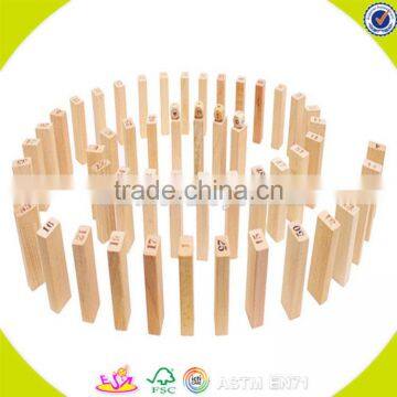 Wholesale 51 PCS Educational Baby Stacking Bricks Game Funny Wooden Stacking Bricks Game Toy Kids Wooden Blocks W13D149 photo-5