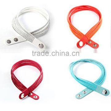 PU Leather Bracelet, Hot Sale Gift Leather With Crystal Gem Decoration photo-3