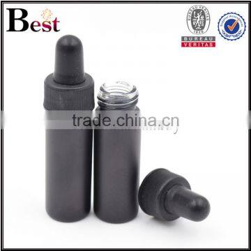 4ml Glass Serum Bottle Painting Black Lucifugal Glass Cosmetic Serum Dropper Bottle photo-2