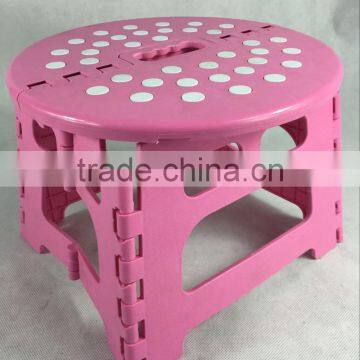 Plastic Round Mini Portable Folding Stool for Kids photo-4