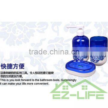 Best 5pcs High Quality Cool China Blue and White Bathroom Accessory Sets photo-4