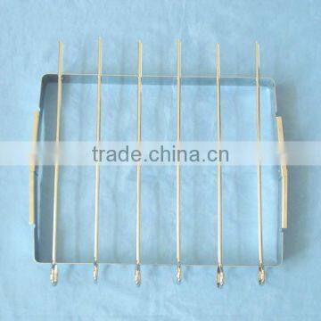 6 pcs bbq Skewer with holder