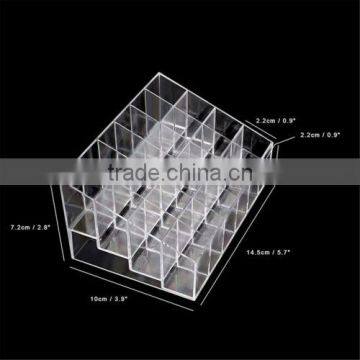 Clear Acrylic 24 Lipstick Holder Display Stand Cosmetic Organizer Makeup Case photo-3