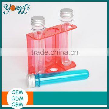 Funny Plastic Test Tubes Screw Cap with Rack