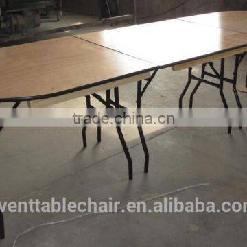 Multifunctional Outdoor and Indoor Wooden Dining 200cm Folding Table photo-6