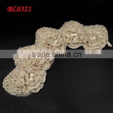 Vintage wholesale gold thread latest women collar designs, collar neck designs for ladies