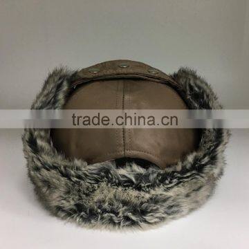 Waterproof Fabric Fake Fur Earflap Baseball Cap