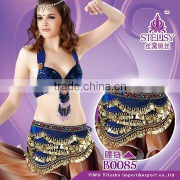 Yifusha specialty velvet belly dance coins sash B0085