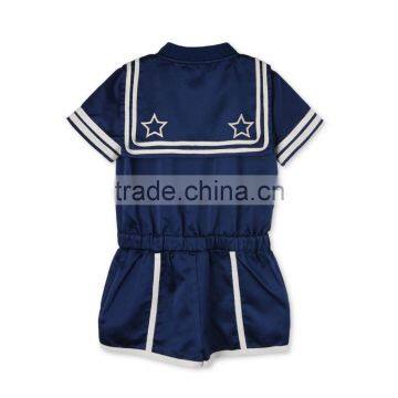 Unisex Majorette Blue Mel All In One Baby Bodysuit Romper Childrens Boutique Clothing HSr5109 photo-3