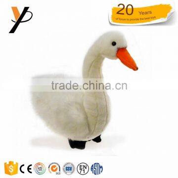 Cuddly kids stuffed white soft toys swan animal plush toy