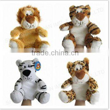 Custom kids animal hand puppets animal finger puppets wholesale