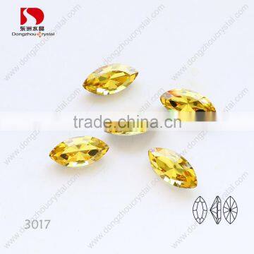 Faceted k9 crystal fancy stone,horse eye shape crystal stone beads manufacturer