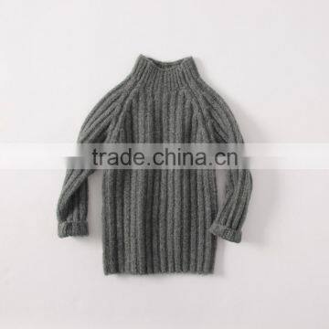Trendy Design Solid Colour Slim Turtleneck Shrug Sweater for Kids Girl photo-3
