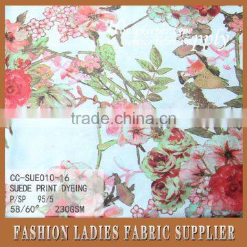 New Design Suede Print Dyeing With Brids for Girl's Garment 100%poly Printed Georgette 110gsm photo-2