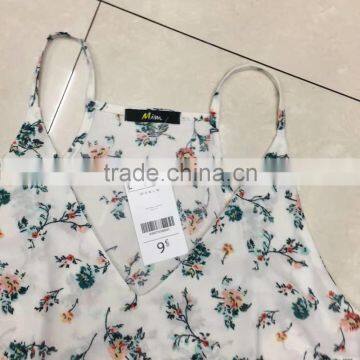 Yiwu Surplus Inventories Women Fashion Sexy Flower Printing Tank Top photo-4