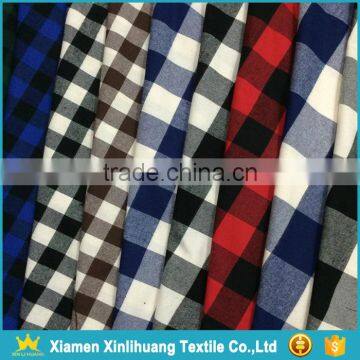China Supplier 21Sx21S 100 Cotton Yarn Dyed Plaid Flannel Fabric photo-6