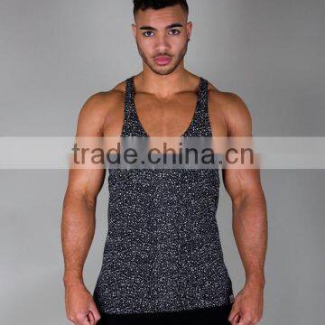 Mens Low Cut Stringer Singlets Vest With a Scooped & Lengthened Body photo-4