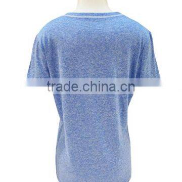 Wholesale Top Quality Men's and Women's T-shirt, Hot Selling Short Sleeves Custom T-shirt, Popular Poly Heather T-shirt in Usa photo-2