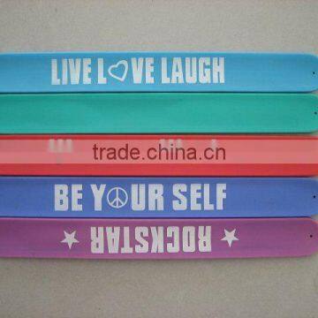 top quality printing slap wrist band