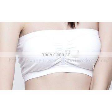 Seamless White Comfortable Modern Girls Tops photo-3