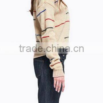 EY0908S Women Stripe Cashmere Pullover Cashmere Sweater photo-2