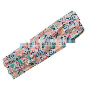 Boutique Kids Floral Ruffle Leggings Icing Summer Baby Leggings Girls New Designs Ruffle Capris photo-3