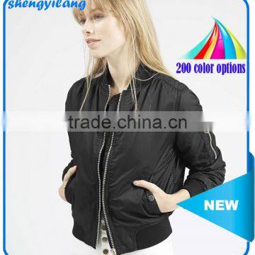 Top Sale Women Black Fashion Jacket Guangzhou Clothing