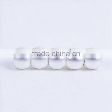Zinc Based Alloy Spacer Beads Round Matt Silver photo-3