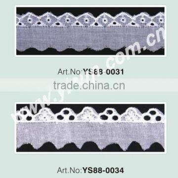 2" cotton lace fabric