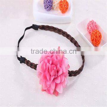 Hawaii Flowers Wig Hairband Wreath Hair Hoop Beach Bohemian Hairpin Fashion photo-3