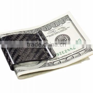 Fashion carbon fiber money clip wallet wholesale