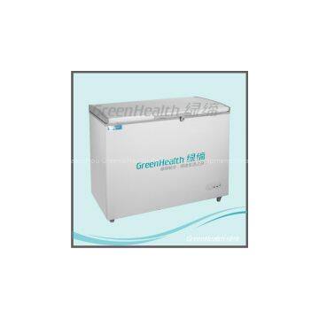 Low power consumption 268L top solid door chest freezer with lamp
