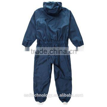 2.5mm Grid Polyester Cleanroom Antistatic Dust Free Jumpsuit With Attached Hood