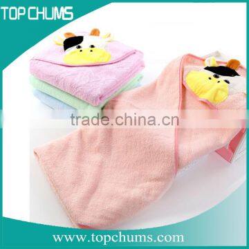 high quality lovely hooded baby poncho towel