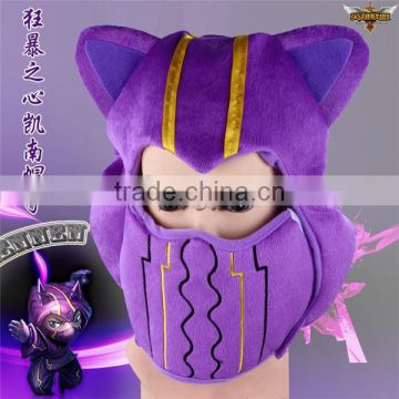 Hot game League of Legends plush hat LOL Kennen cosplay hat. games cosplay winter hat