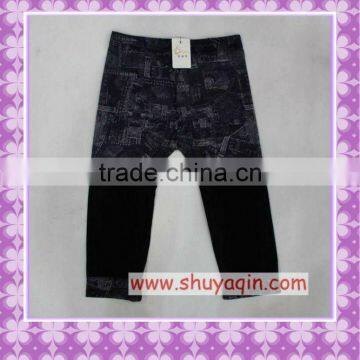 Flower Print Show Thin cotton Leggings 100%