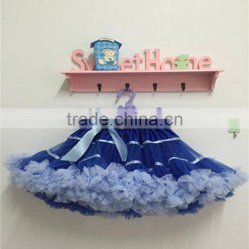 2016 fake silk waist Baby And Children Girl Colorful Girls Fluffy Pettiskirts Chiffon Tutu Petti Skirt Princess Skirts