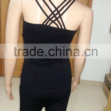 Chest Crosscover Straps Seamless Body Shaper Cami With Cups photo-2