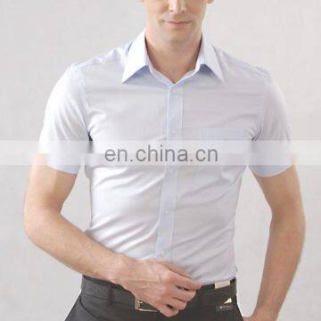 OEM classic summer short sleeve shirt big size for men light blue, blue, black cotton 100%