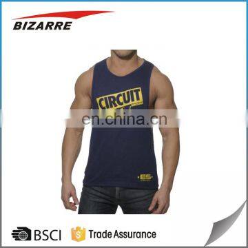 Vest With Extreme Racer Back/Personalized Custom Mens String Gym Singlets/Printing Your Logo Custom Men's Gym Singlet photo-4