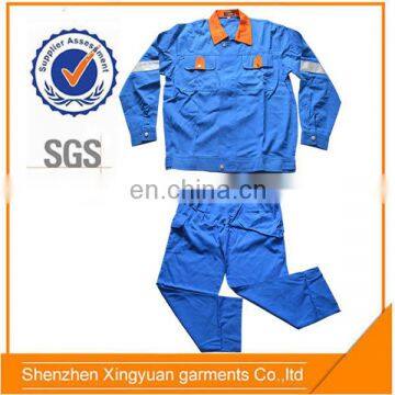 Hot sell cheap Poly/Cotton Mens construction factory worker staff safety Uniforms