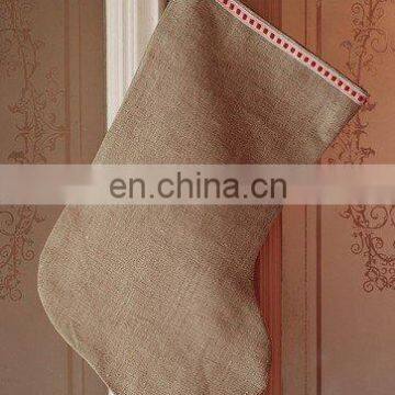 Christmas stocking linen bags for packing gifts for family