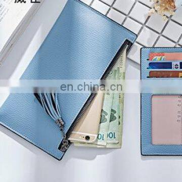 girl women Sweet PU Long Wallet Money Case Card Holder Slim Wallet Tassels Fashion Purse Coin Bag Organizer