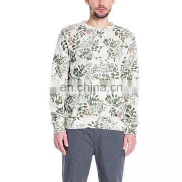 brushed mens floral all over print sweatshirt